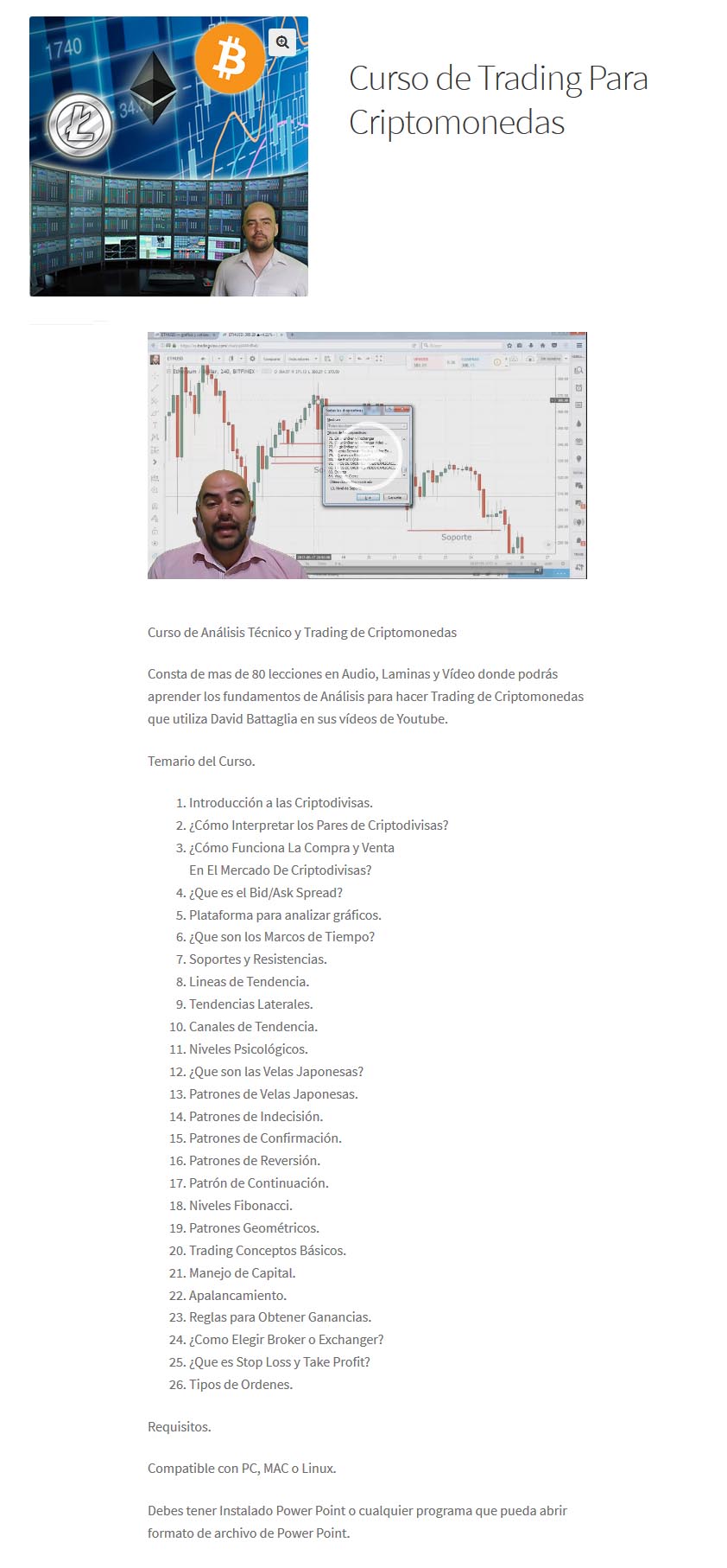 Curso de Trading para Criptomonedas