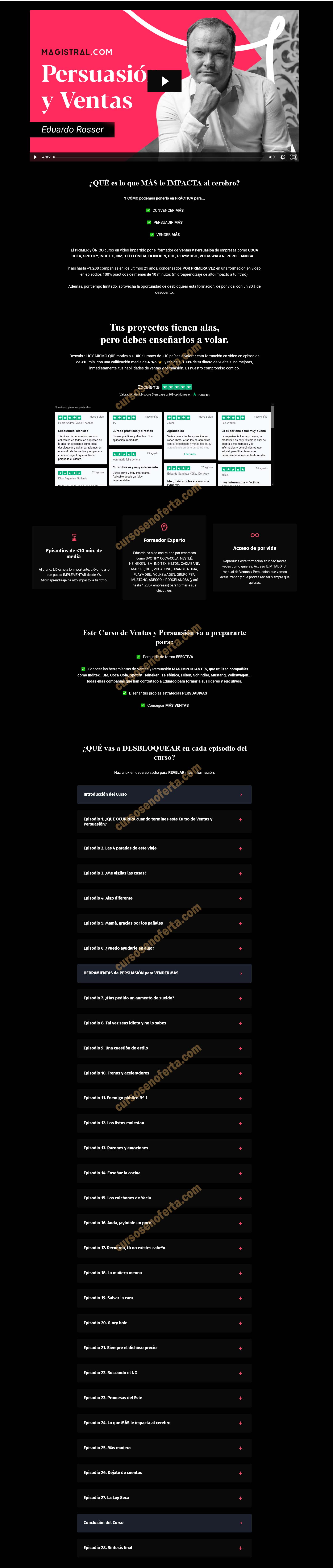 curso de ventas y persuasión