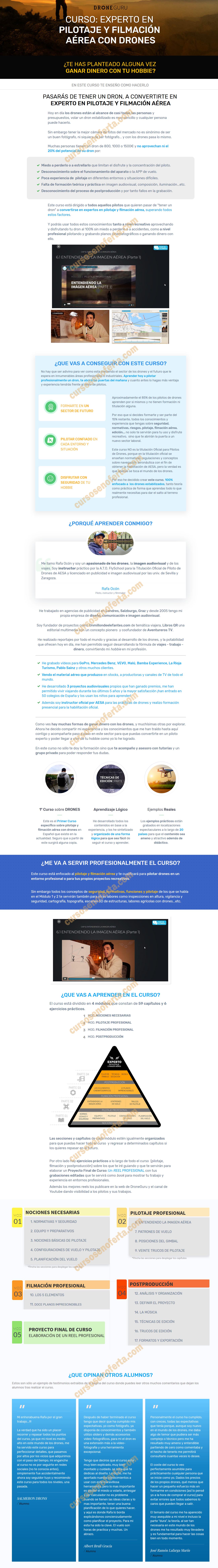 Curso Experto en Pilotaje y Filmación Aérea