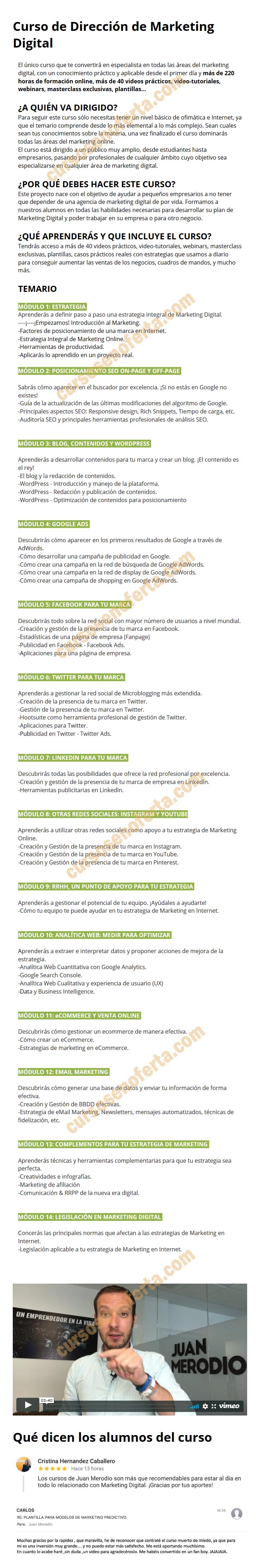 Curso Experto Marketing Digital