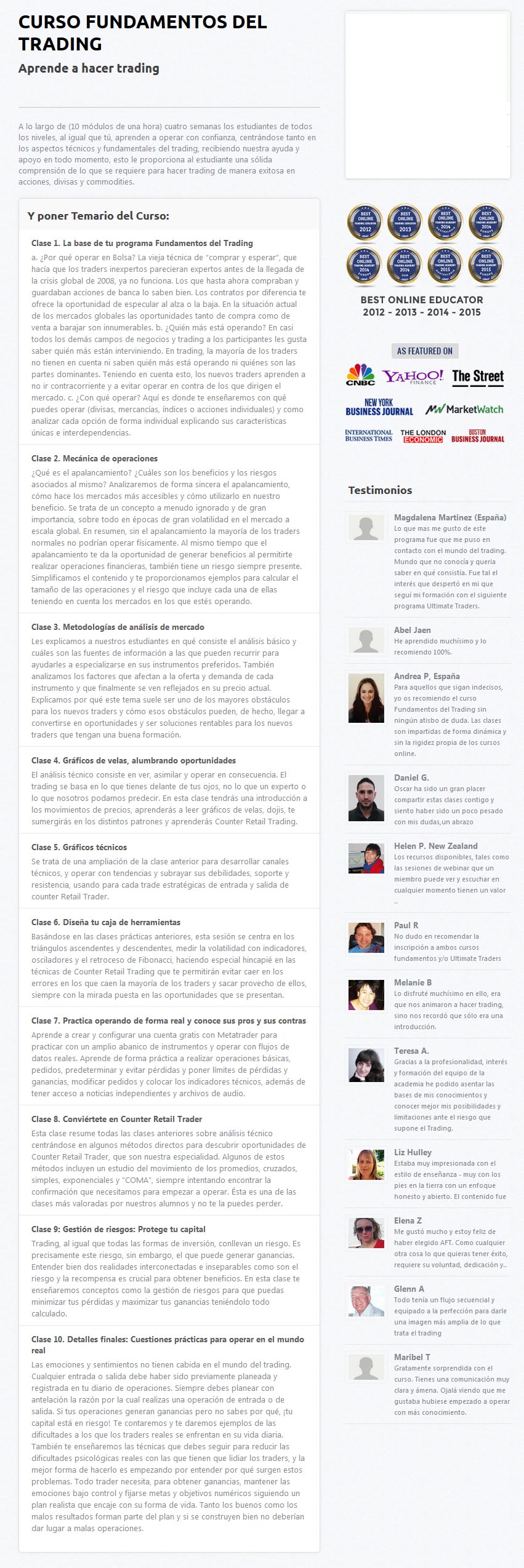 Curso Fundamentos del Trading