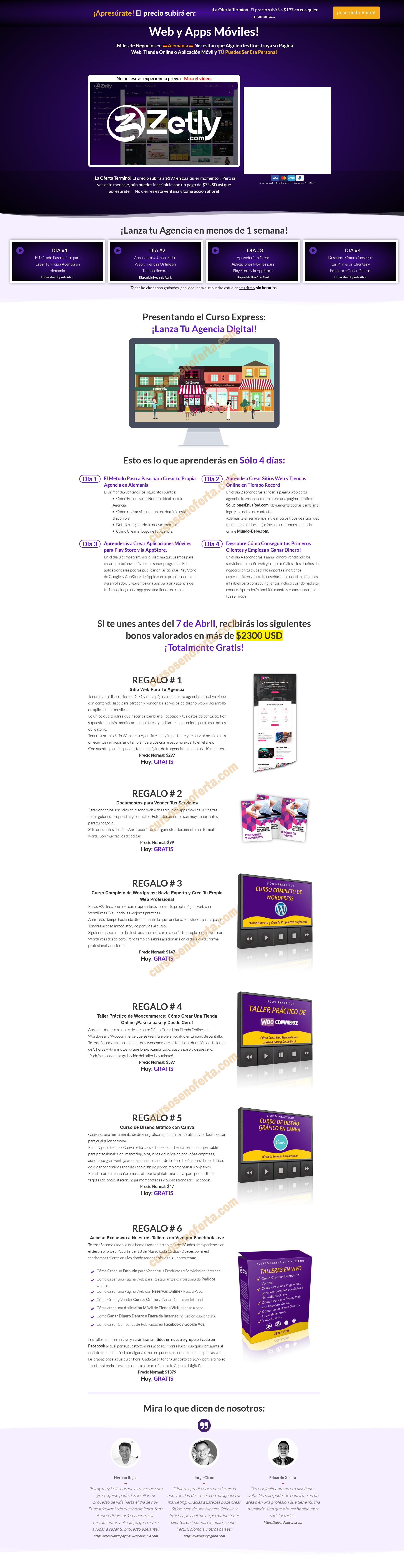 Curso lanza tu agencia digital - zetly