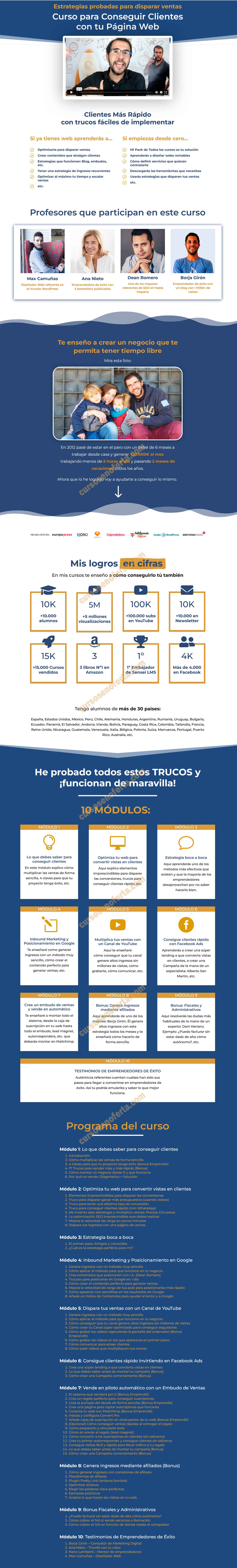 Curso para Conseguir Clientes con tu Página Web