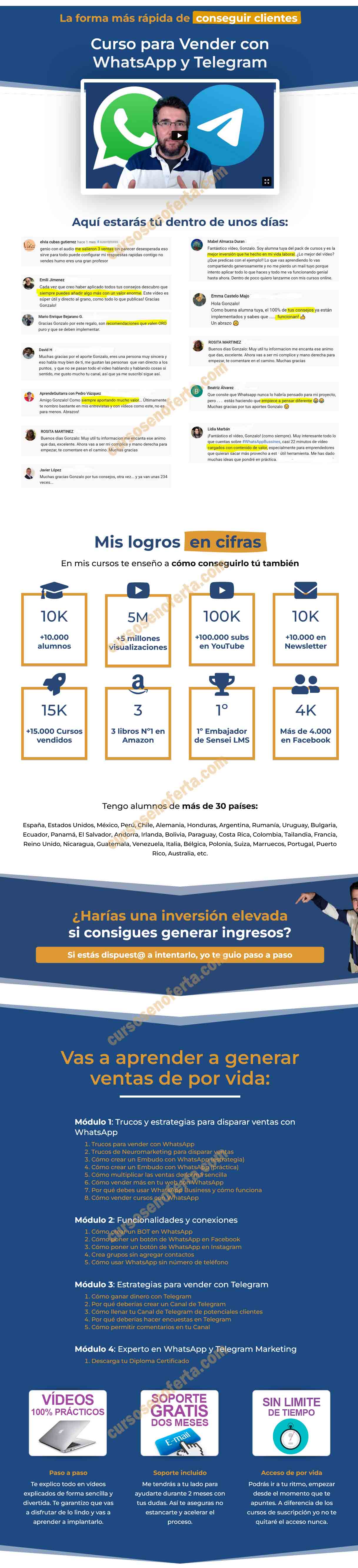 Curso para Vender con Whatsapp y Telegram