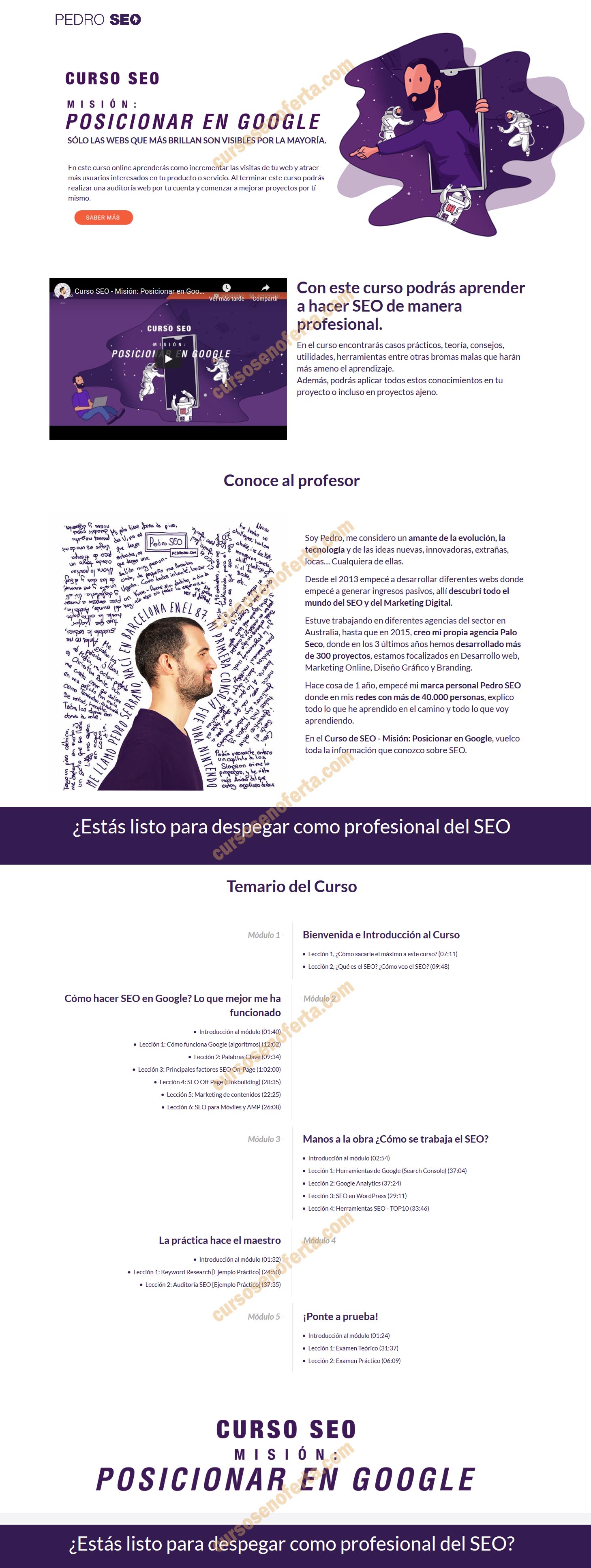 Curso SEO Misión Posicionar en Google