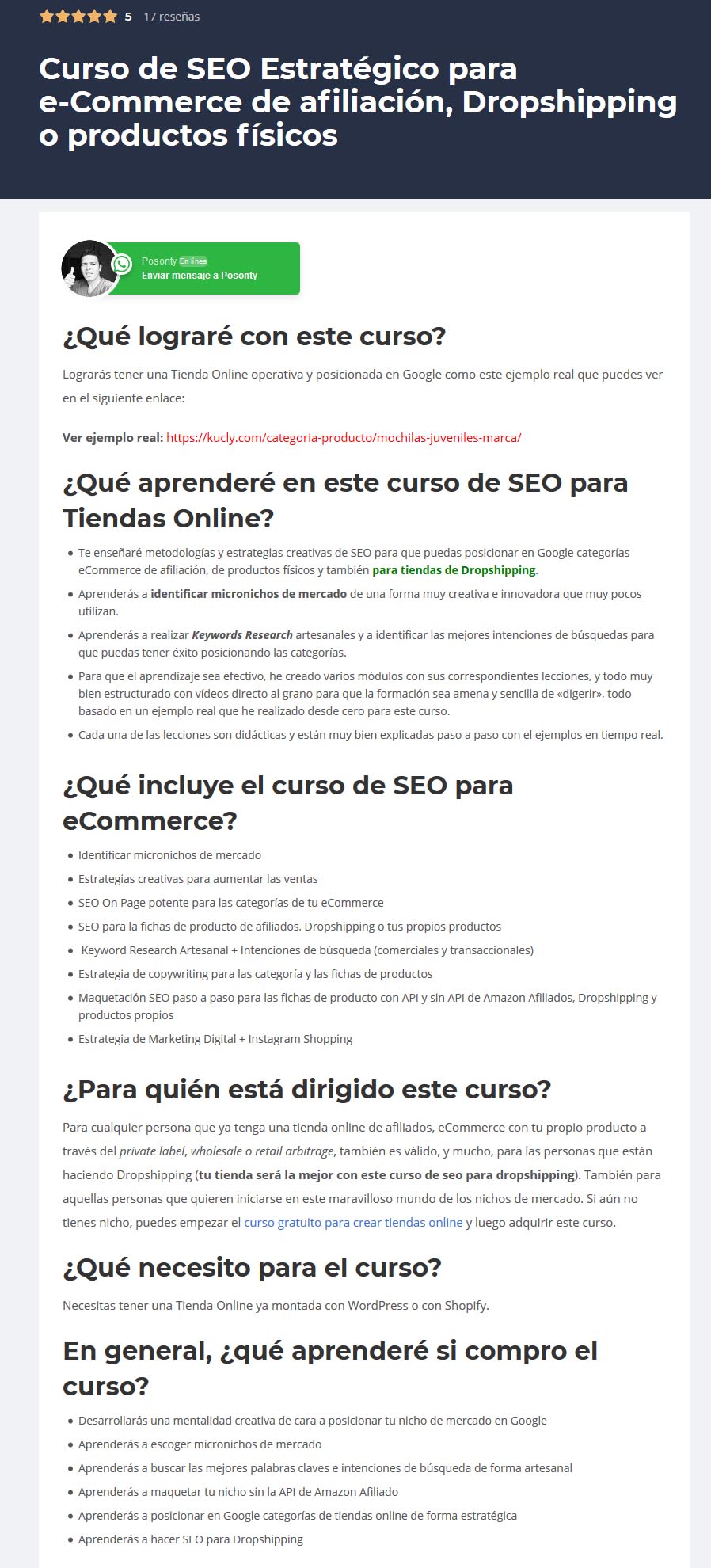 Curso SEO Para Ecommerce