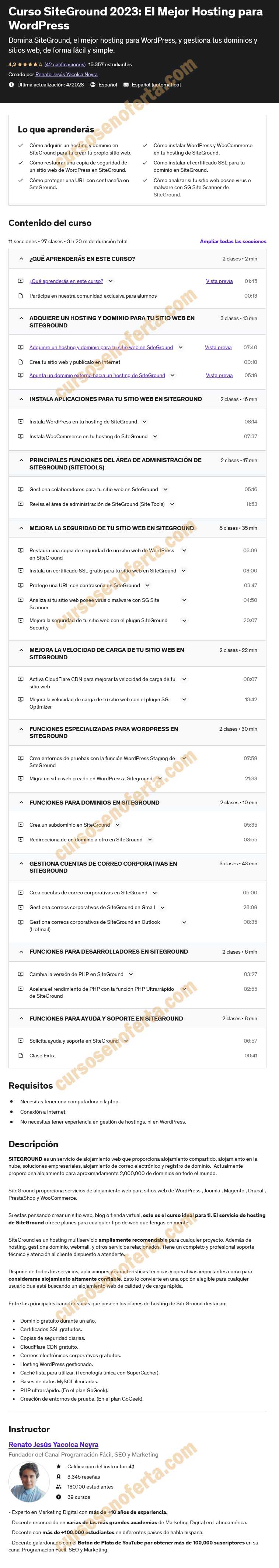 Curso SiteGround 2023 - El Mejor Hosting para WordPress