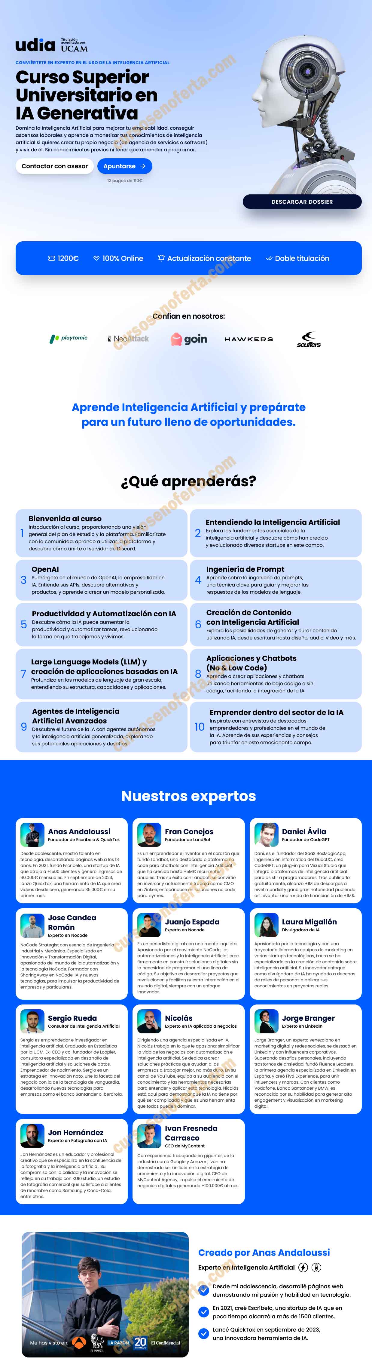 Curso superior universitario en IA generativa - UDIA