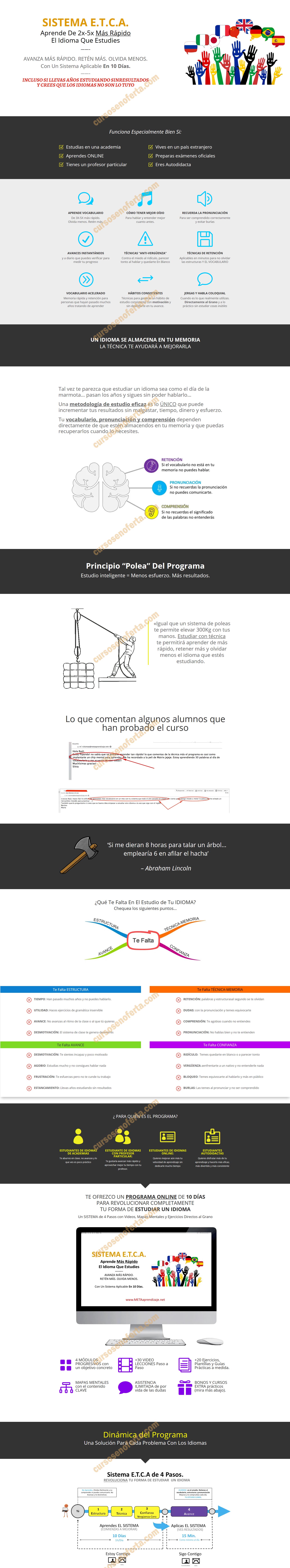 Curso Técnicas de Estudio de Idiomas ETCA