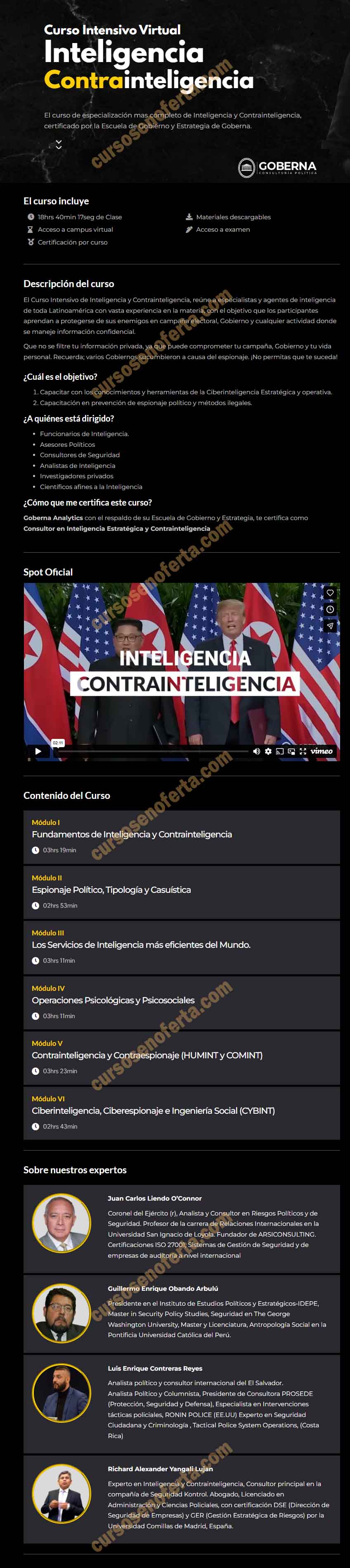 Curso Virtual de Inteligencia y Contrainteligencia - goberna