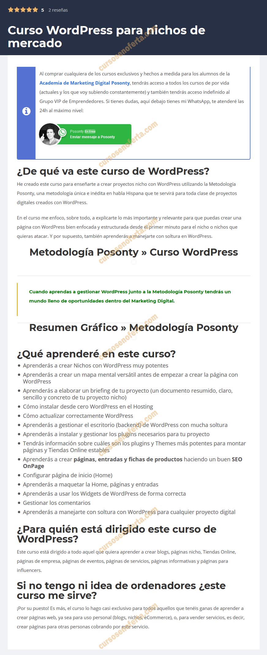 Curso WordPress Para Nichos de Mercado