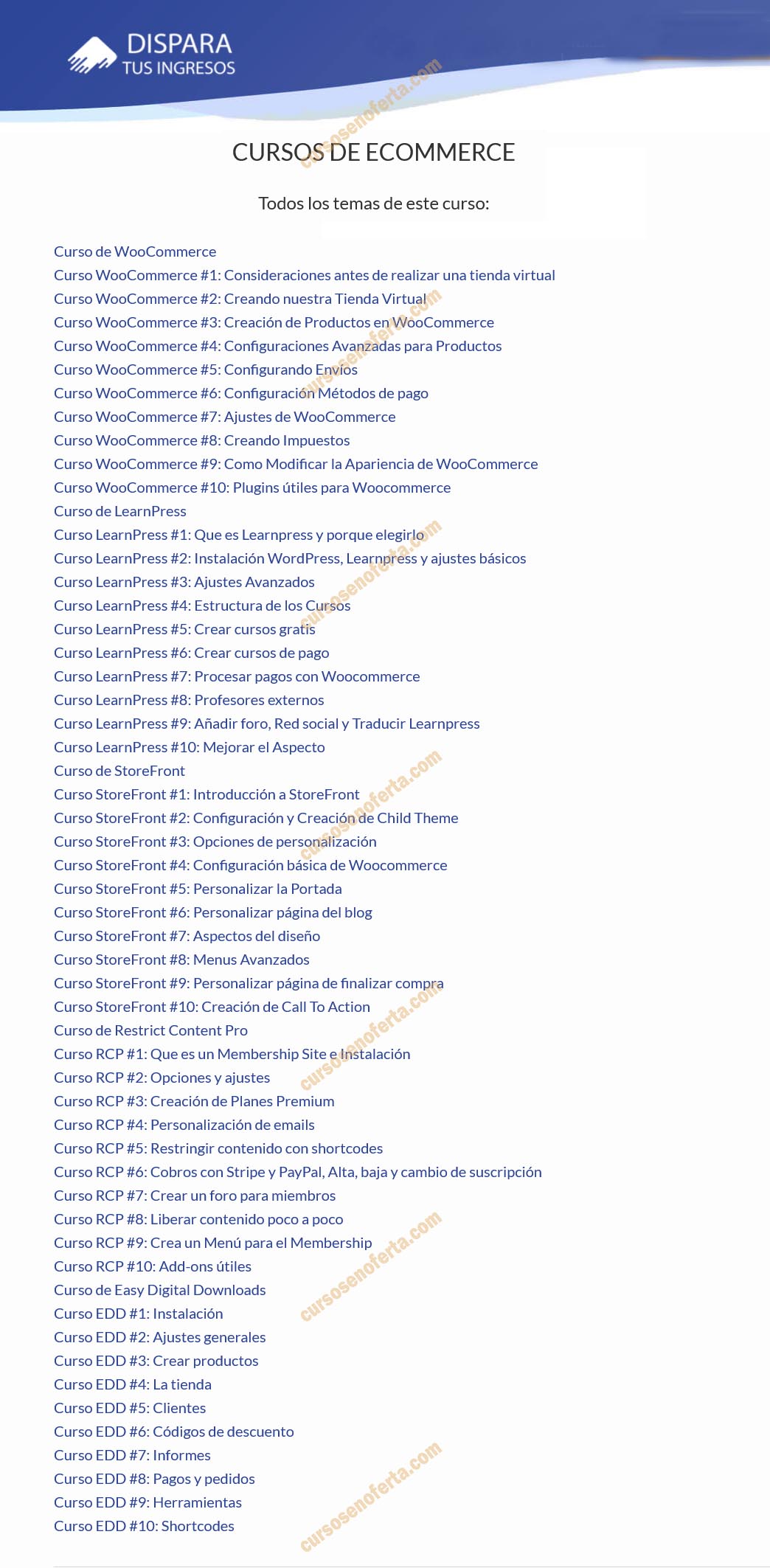 Cursos de Ecommerce