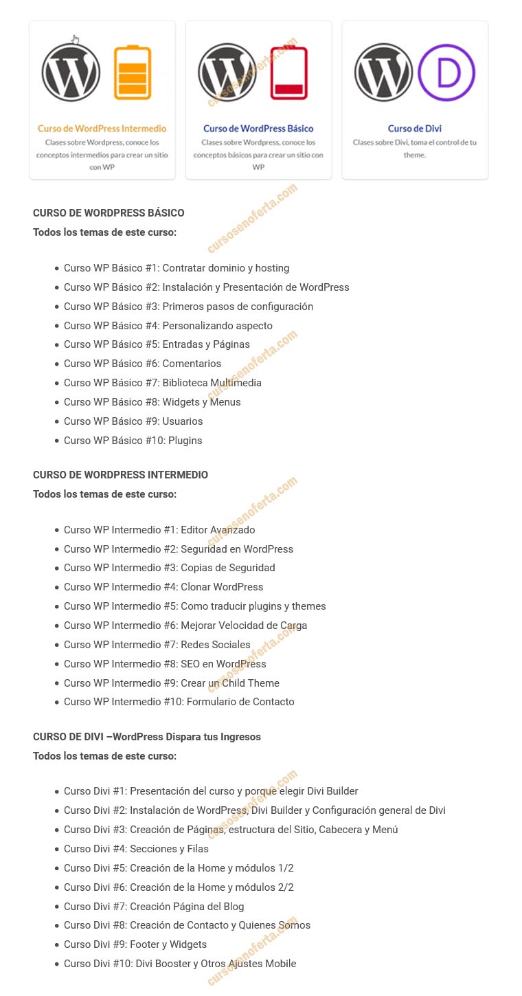Cursos de WordPress - dispara tus ingresos