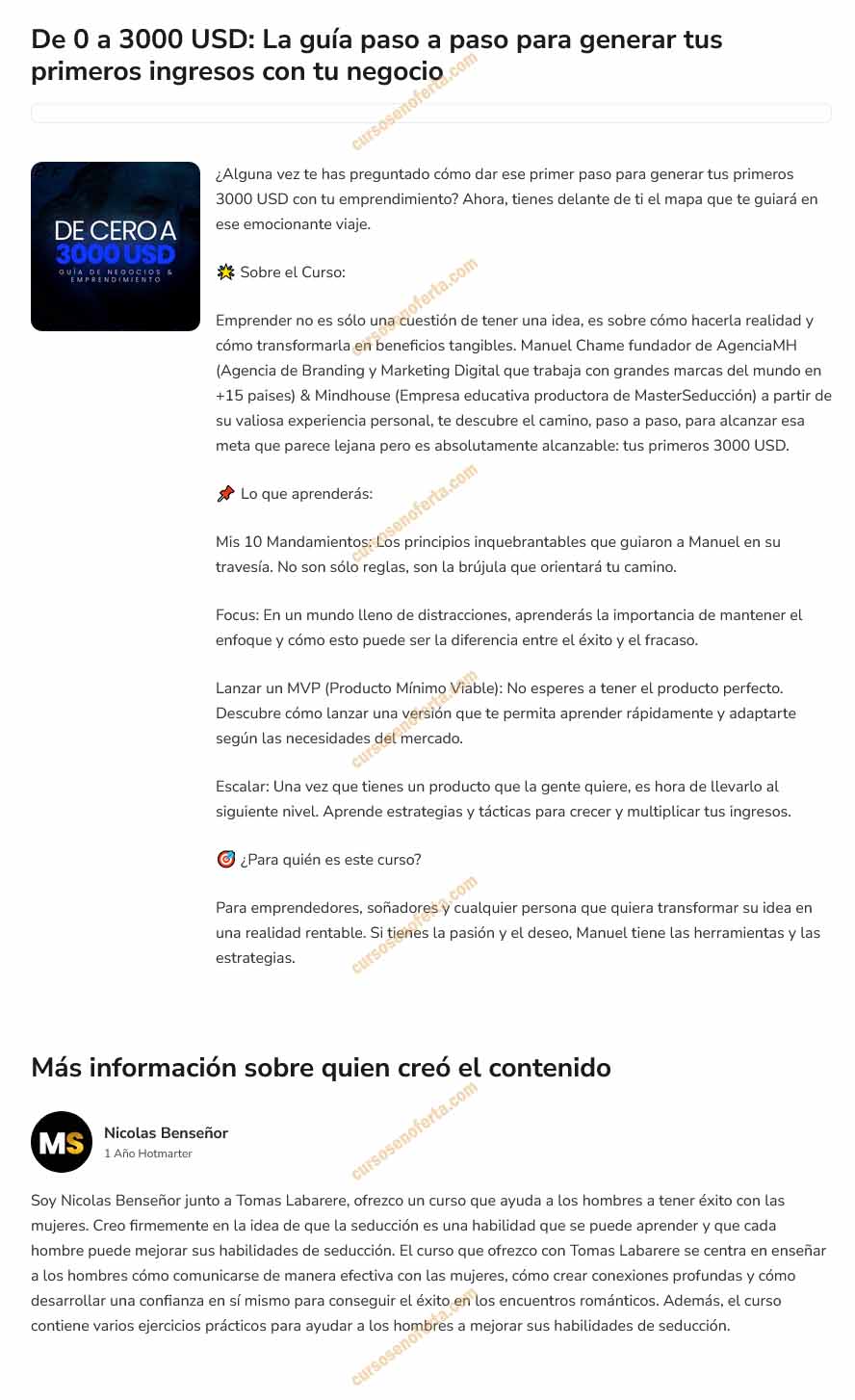 De 0 a 3000 USD La guía paso a paso para generar tus primeros ingresos con tu negocio