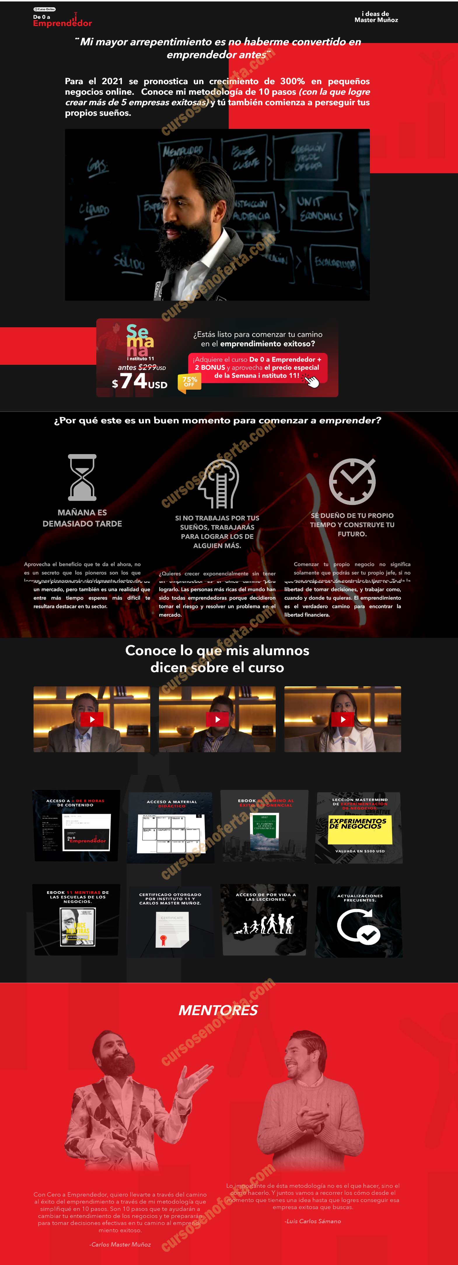 De 0 a emprendedor - carlos muñoz