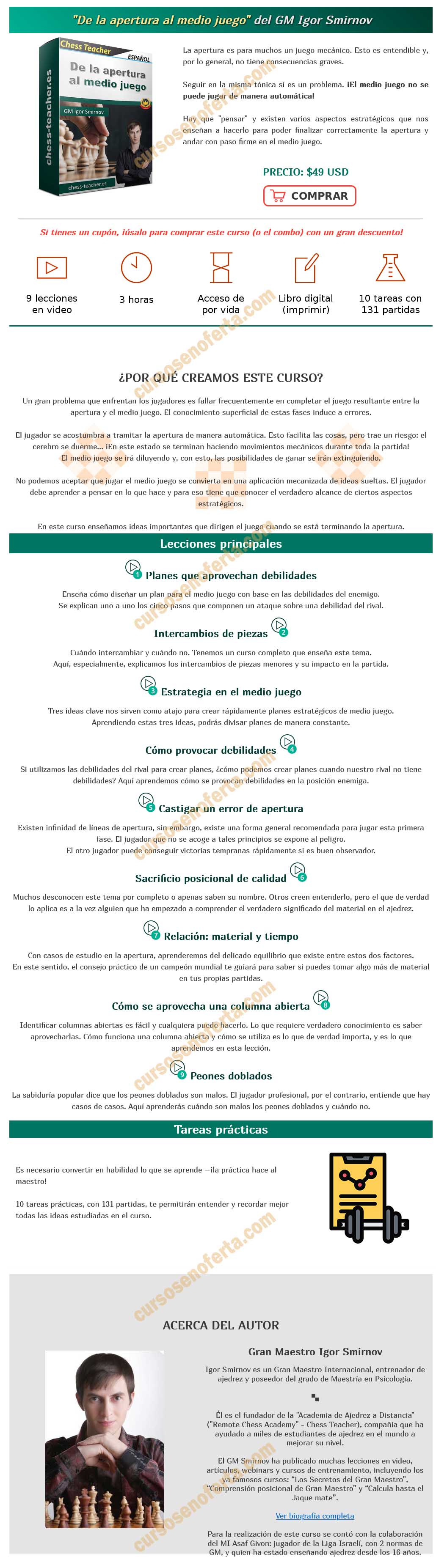 De la apertura al medio juego