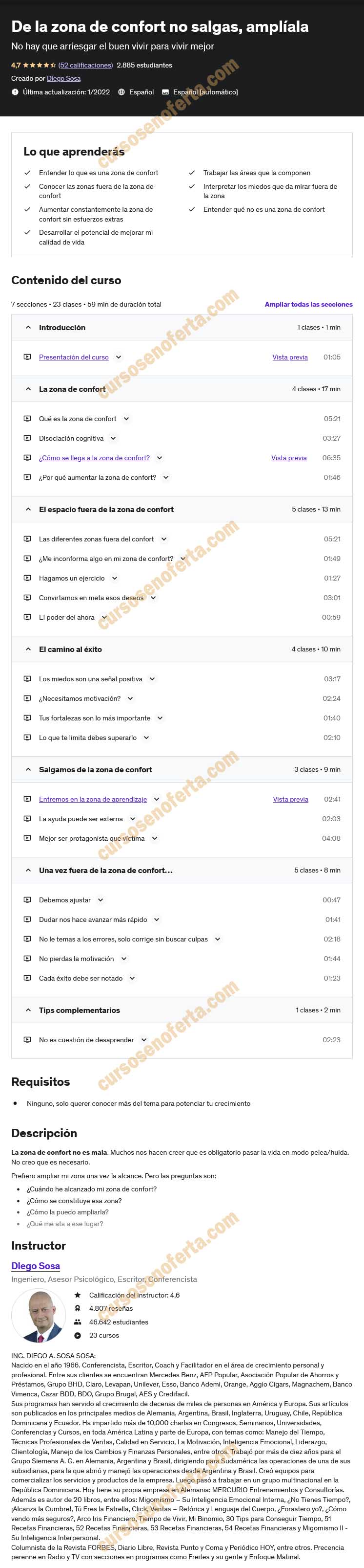 De la zona de confort no salgas, amplíala
