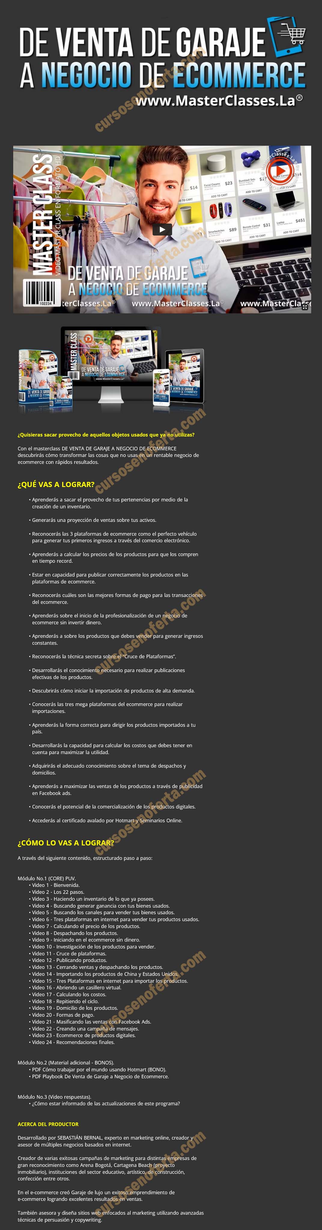 De venta de garaje a negocio de ecommerce