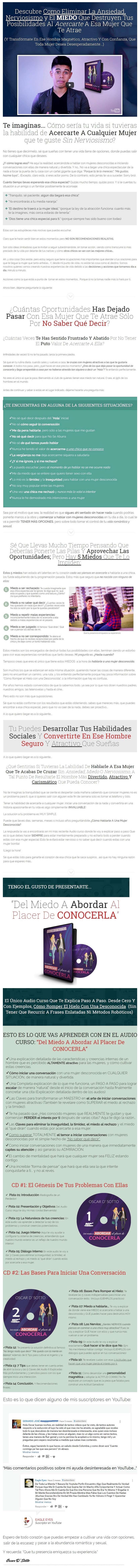 Del Miedo a Abordar al Placer de Conocerla - oscar d'sotto