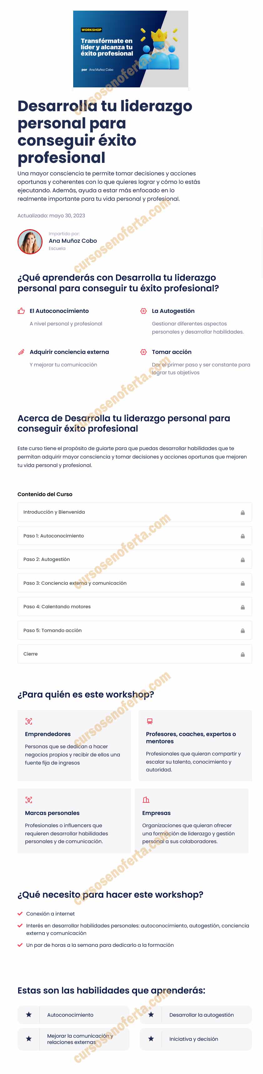 Desarrolla tu liderazgo personal para conseguir éxito profesional 