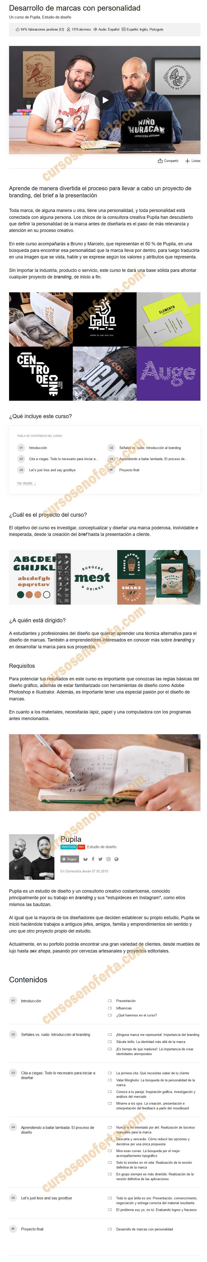 Desarrollo de marcas con personalidad