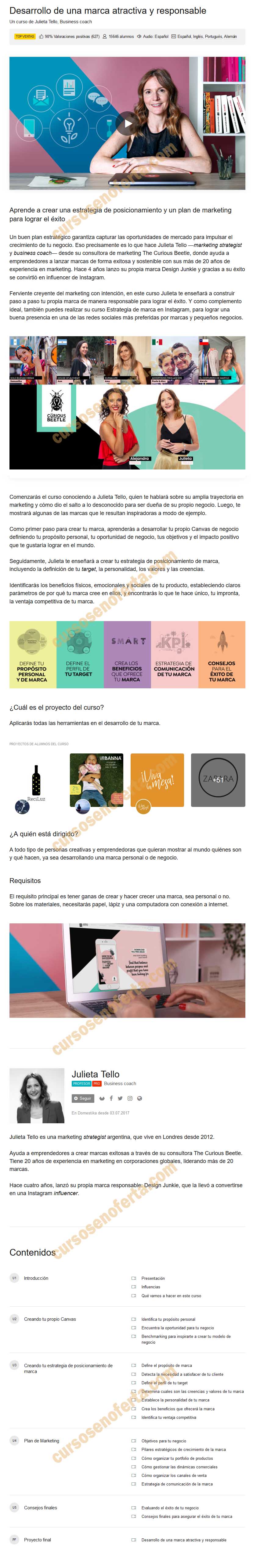 Desarrollo de una marca atractiva y responsable
