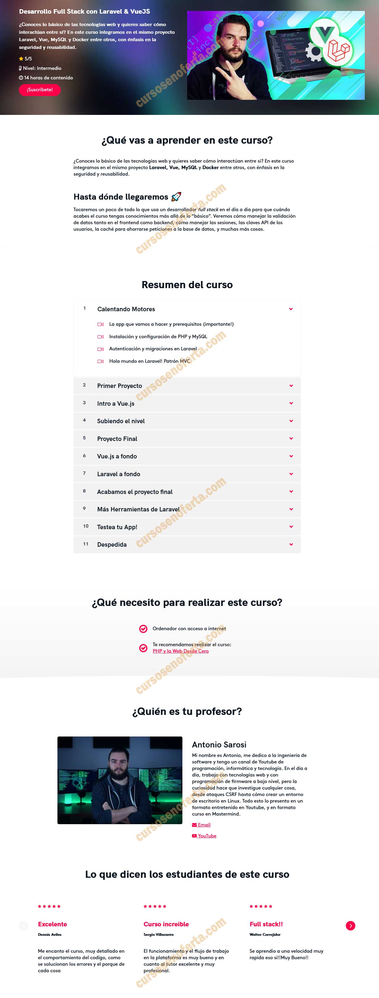 Desarrollo Full Stack con Laravel & VueJS - mastermind ac