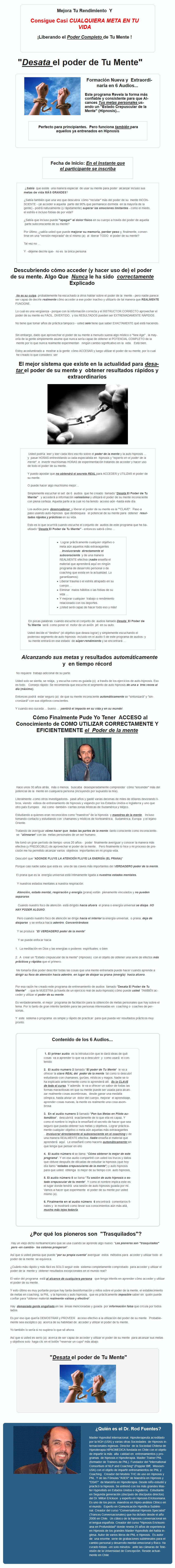 Desata el poder de tu mente - rod fuentes