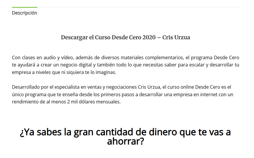 Desde Cero - Cris Urzúa