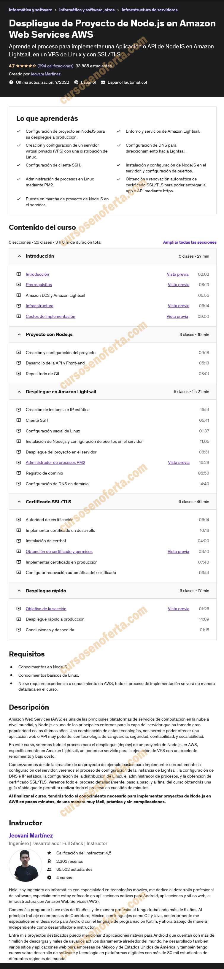 Despliegue de Proyecto de Node.js en Amazon Web Services AWS