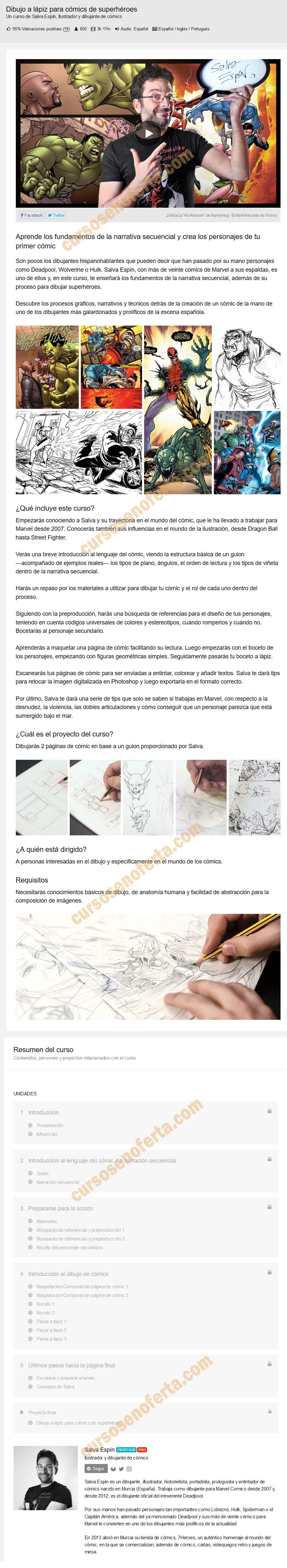 Dibujo a lápiz para cómics de superhéroes