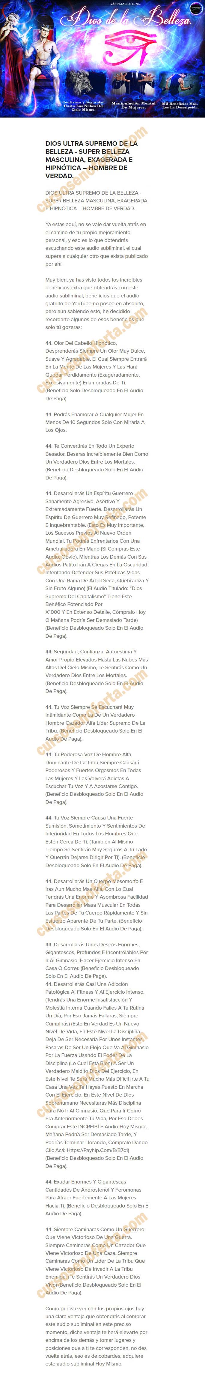 Dios ultra supremo de la belleza