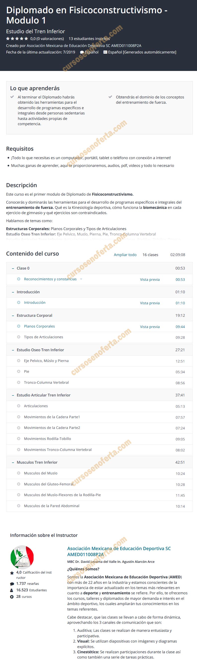 Diplomado en Fisicoconstructivismo - Modulo 1