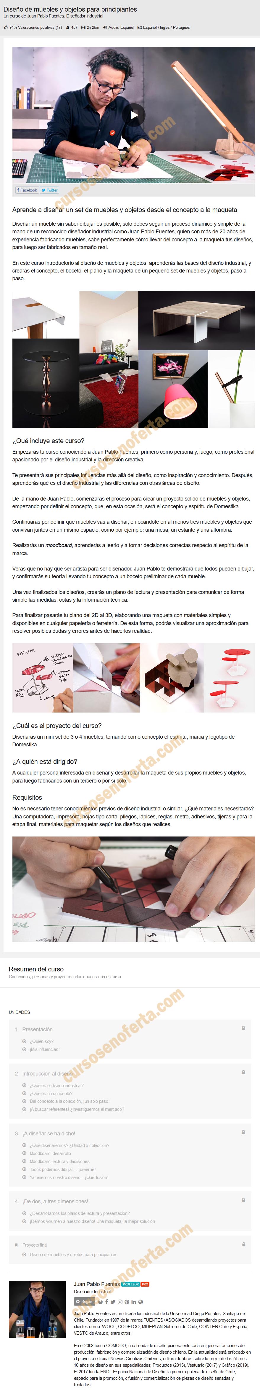 Diseño de muebles y objetos para principiantes