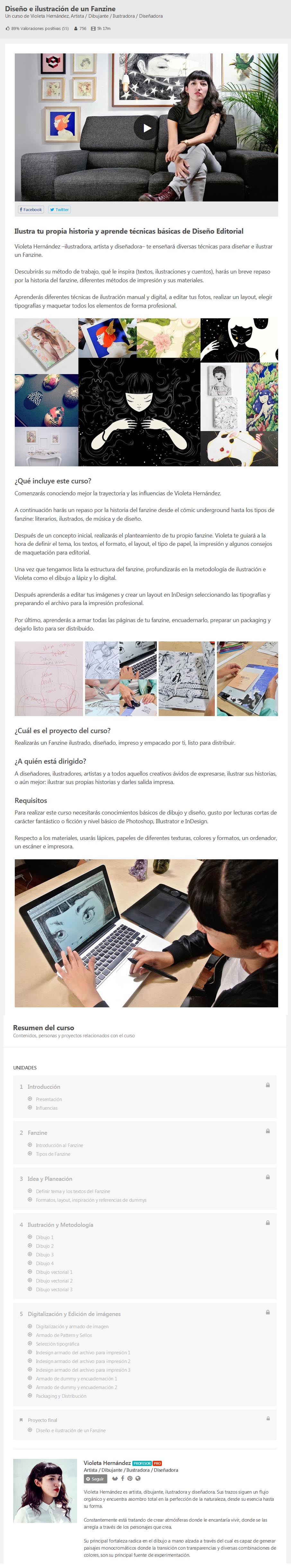 Diseño e Ilustración de un Fanzine -violeta hernández