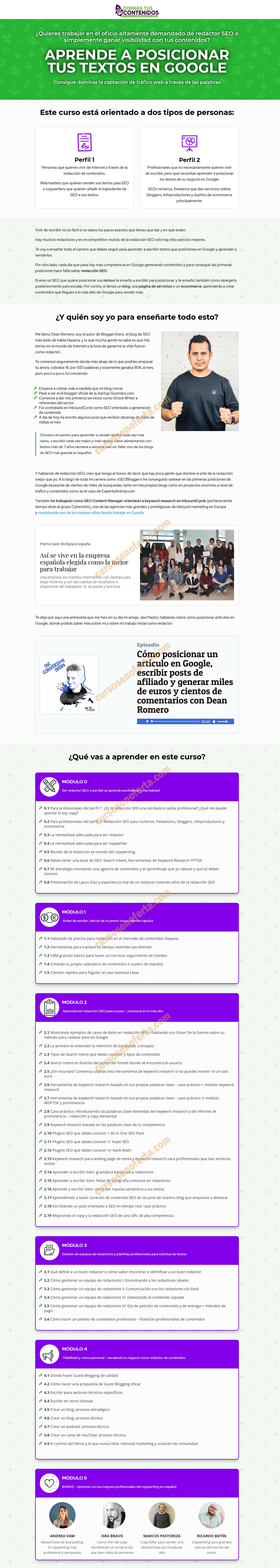 Dispara tus contenidos - dean romero