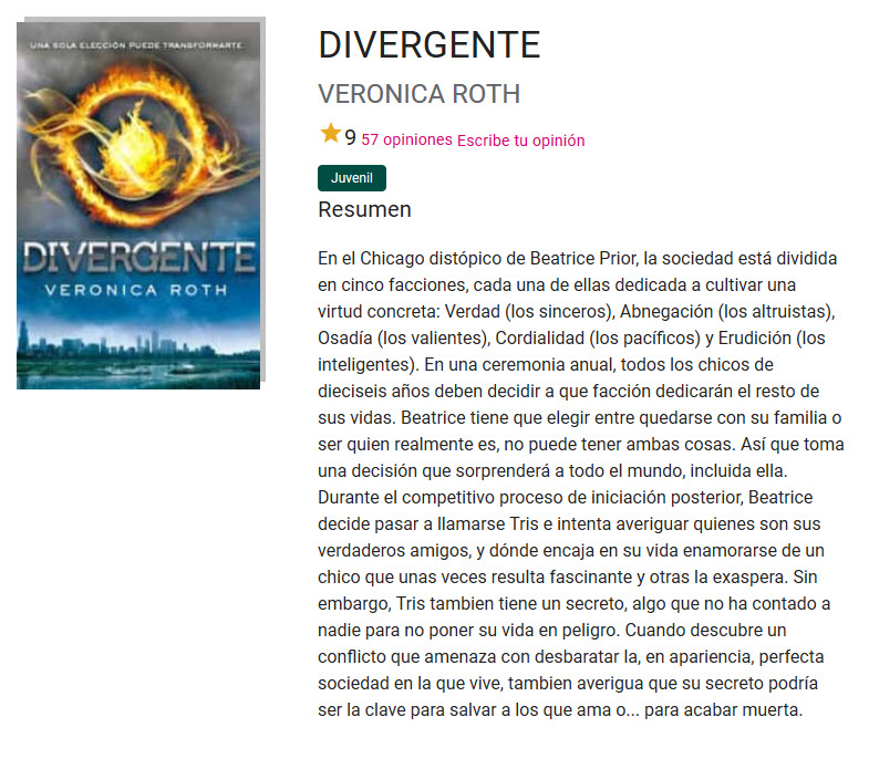 Divergente (audiolibro)- veronica roth