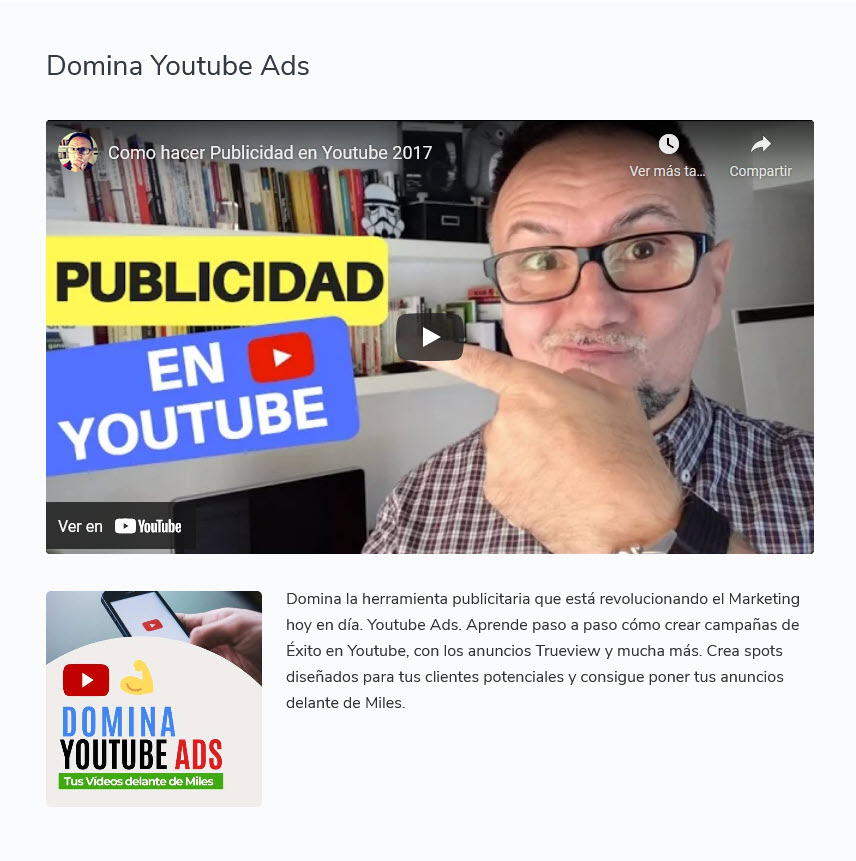 Domina Youtube Ads 2021