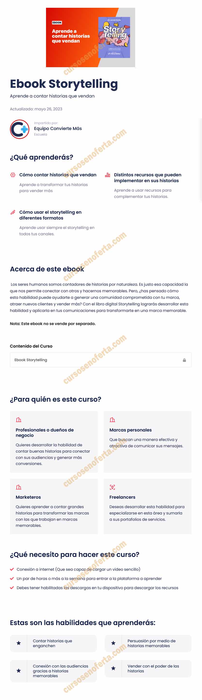 Ebook Storytelling convierte mas