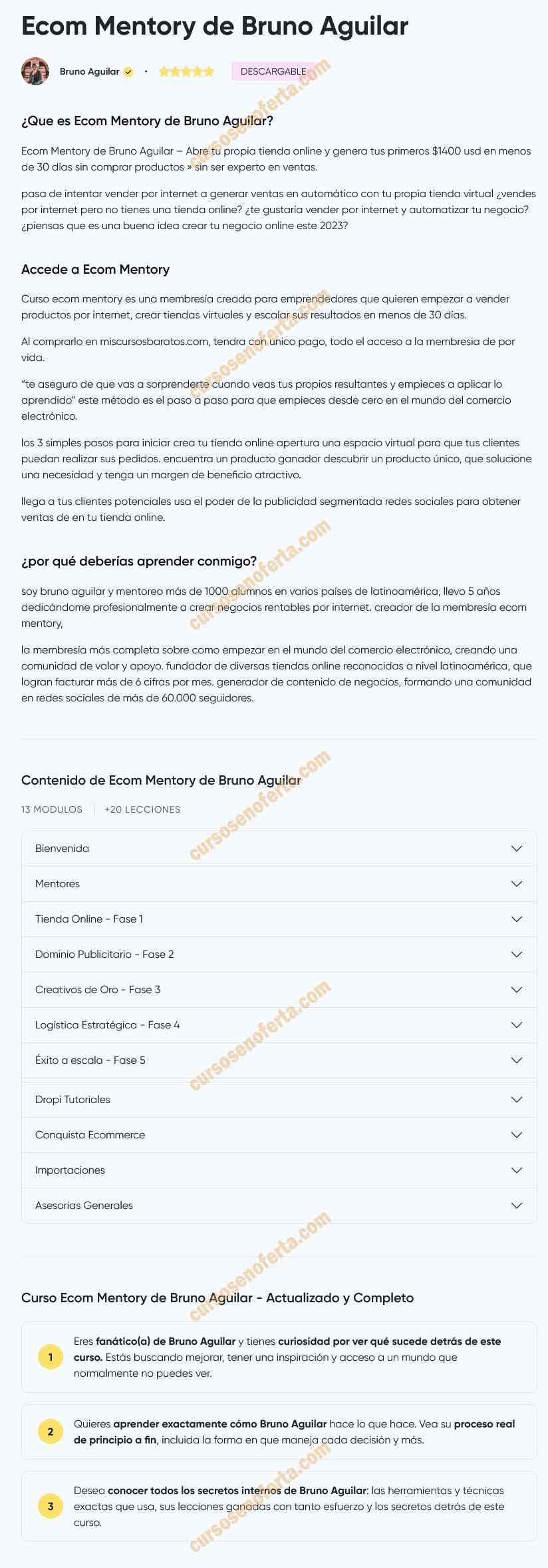 Ecom Mentory - Bruno Aguilar
