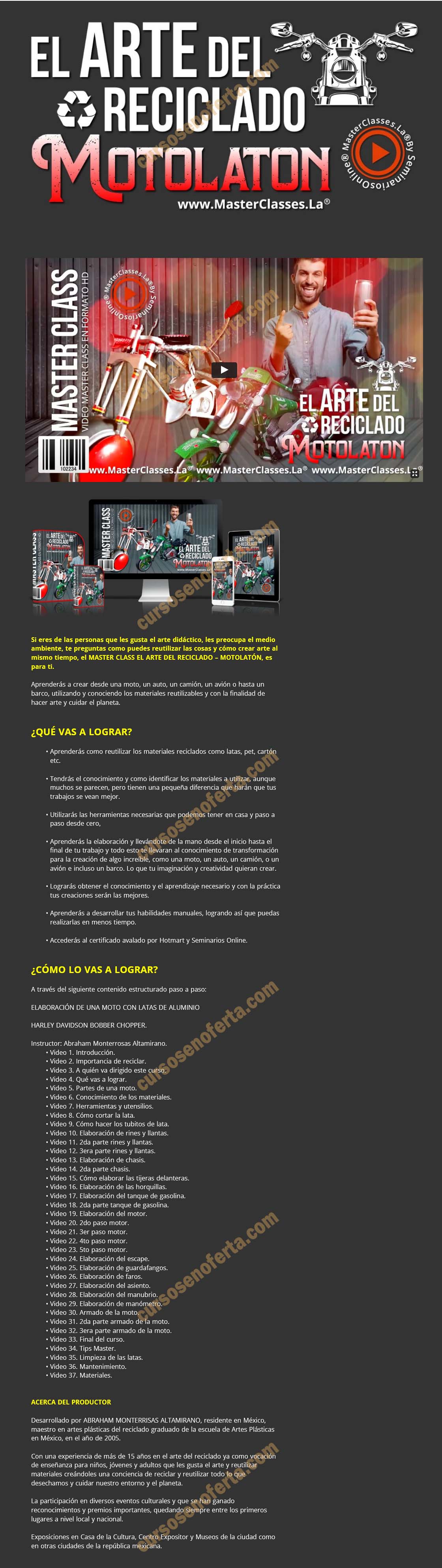 El arte del reciclado motolaton