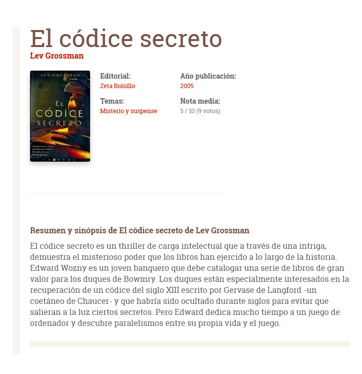 El códice secreto - Lev Grossman (audiolibro)