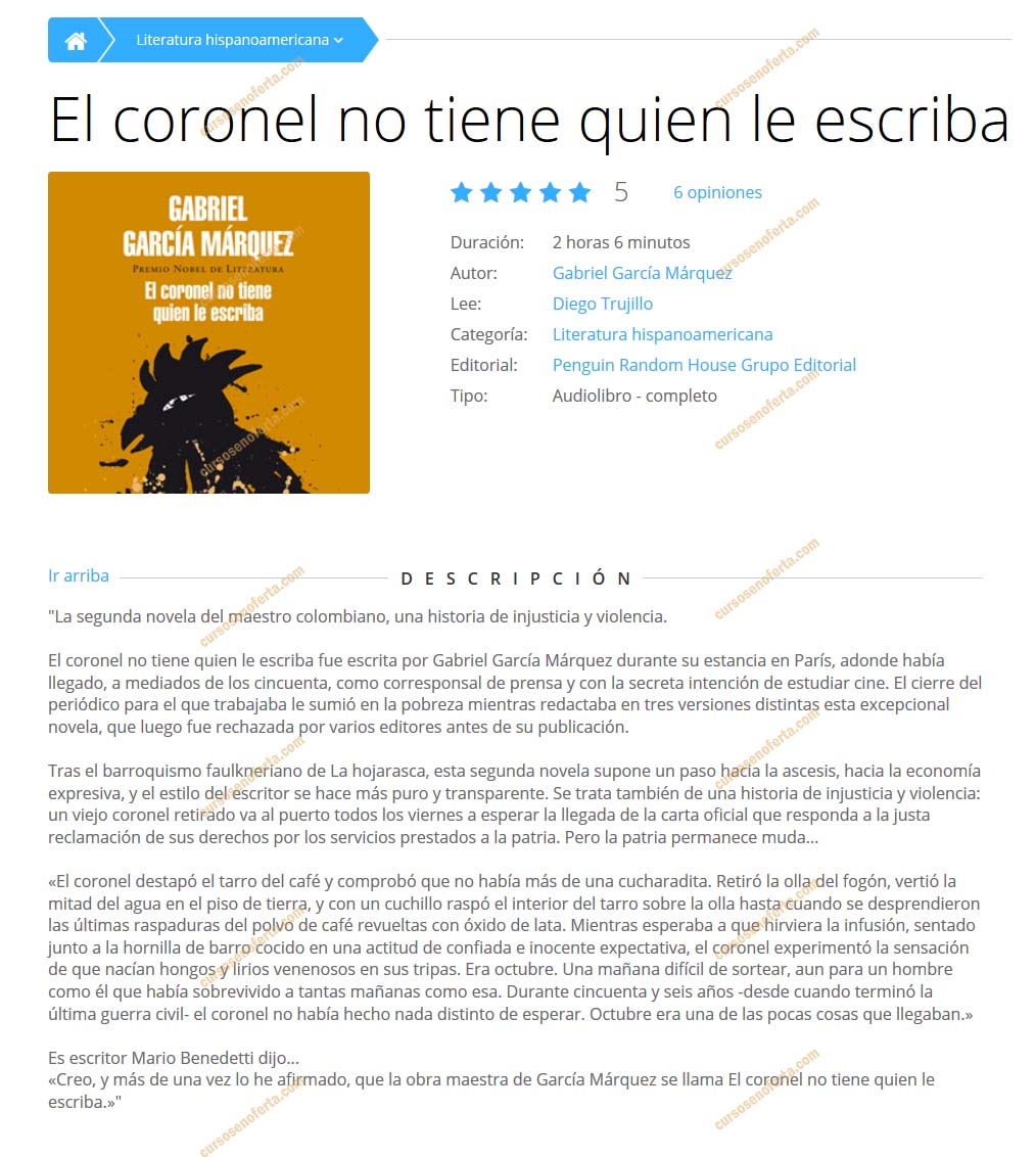 El Coronel no tiene quien le escriba