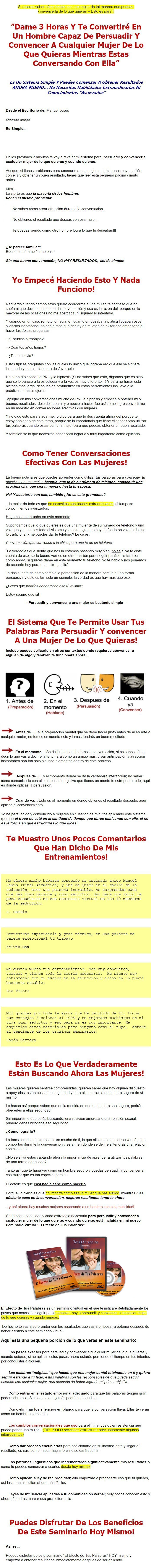 El Efecto de Tus Palabras - total atracción