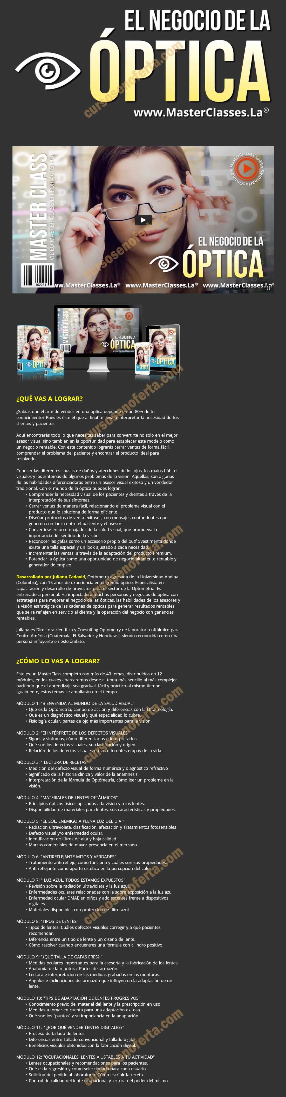 El negocio de la óptica