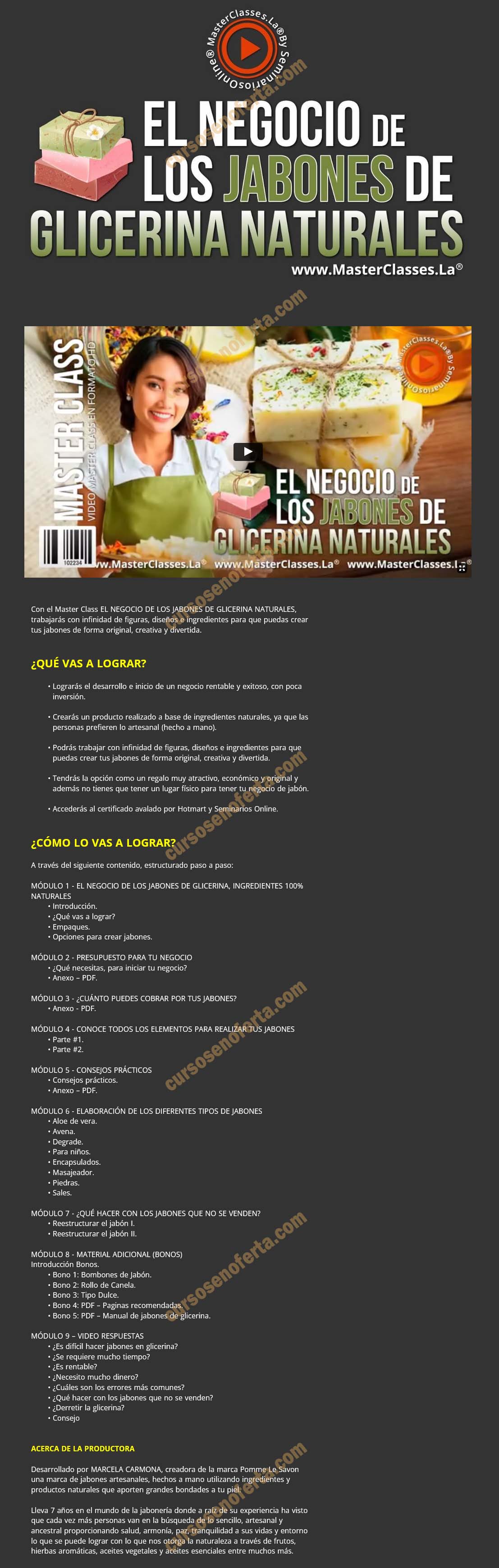 El negocio de los jabones de glicerina naturales