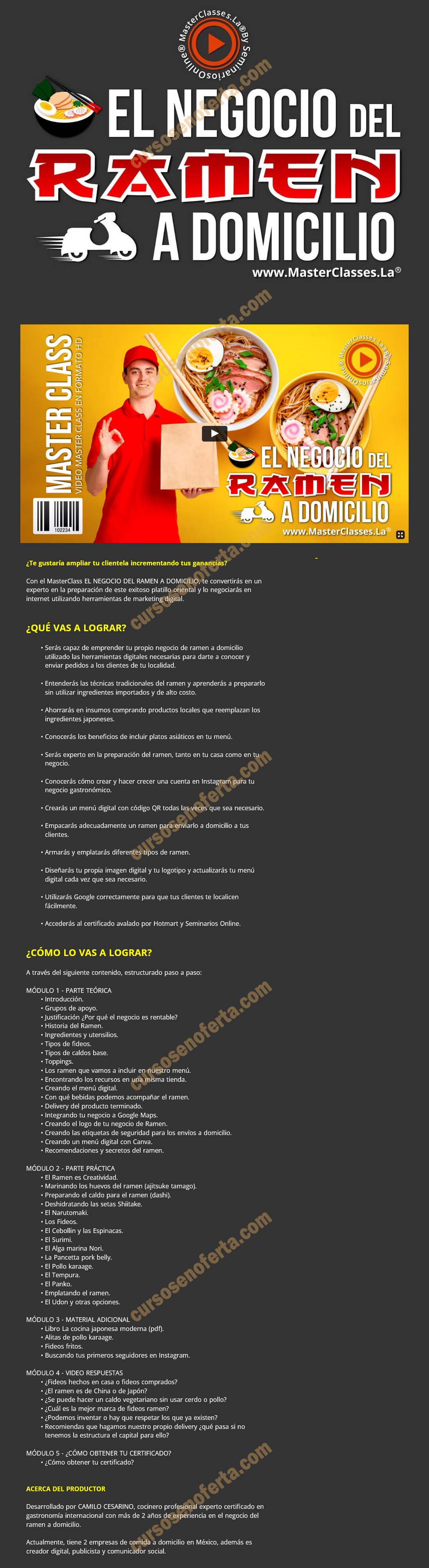 El negocio del Ramen a domicilio - camilo cesarino
