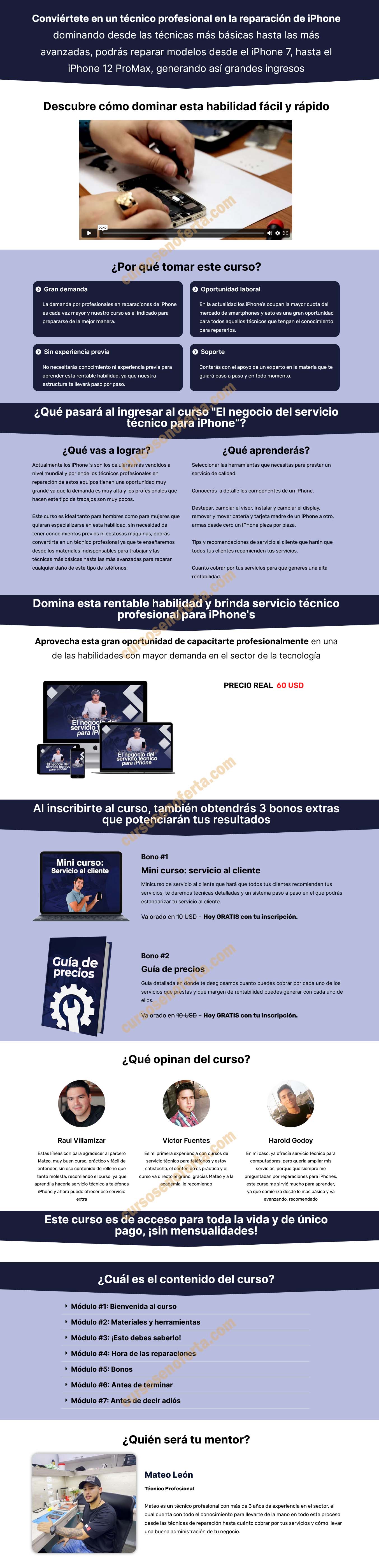 El negocio del servicio técnico para iphone