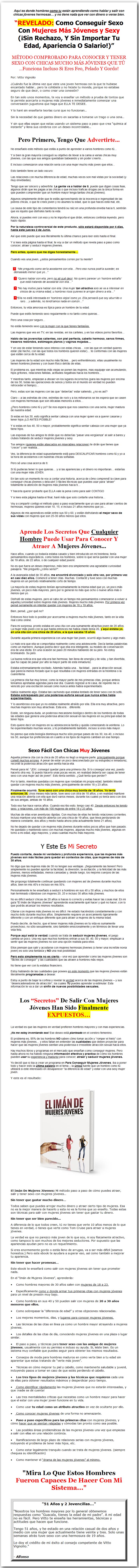 El imán de mujeres jóvenes