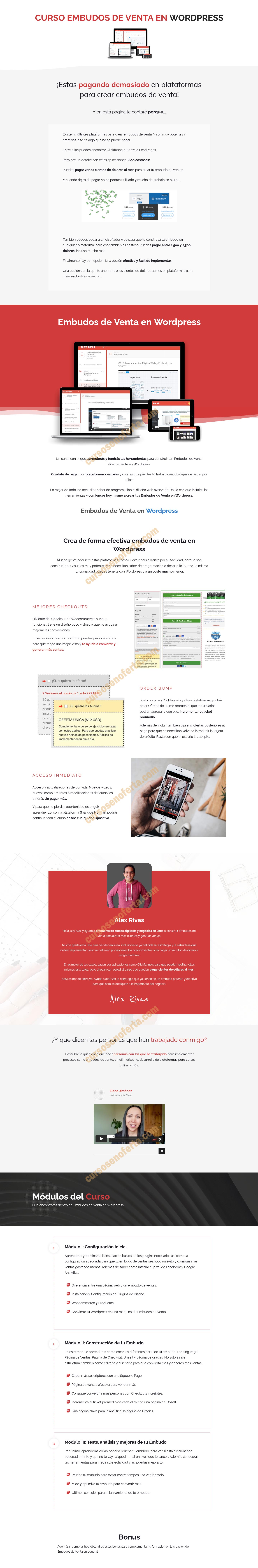 Embudos de venta en wordpress - alex rivas